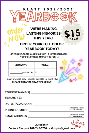 Order your yearbook